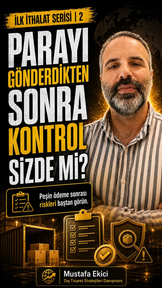 Peşin ithalat ve tedarikçi riski video kapağı